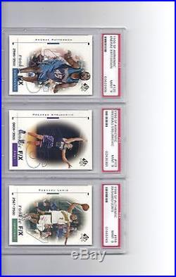 1998-99 SP Authentic Basketball Complete Rookie Set All Graded PSA 9