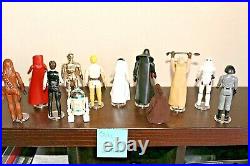 1st 12 Star Wars Figures 1977 ALL ORIGINAL Collector's Set (lettered hilts)