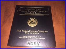2000 New York Mets Set of 22kt Gold Baseball Cards Danbury Mint 35 in all NL