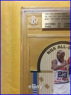 2003-04 Upper Deck Die Cut NBA All Star Michael Jordan SE1-BGS 9.5