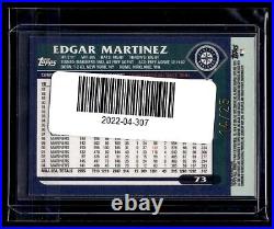 2005 All Time Fan Favorites Gold Refractor #73 Edgar Martinez /25 Mariners HOF