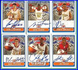 2007 Topps McDonald's All-American Autograph Complete Set GRIFFIN ROSE LOVE MAYO