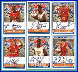 2007 Topps McDonald's All-American Autograph Complete Set GRIFFIN ROSE LOVE MAYO
