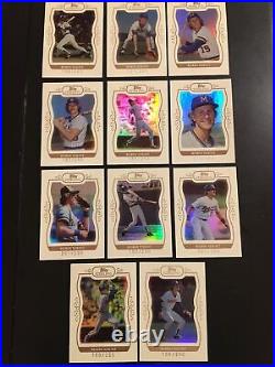 2008 Topps Sterling White Frame Set of 11 Robin Yount all #ed to /250 217-227