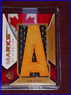 2009-10 RYAN GETZLAF AUTO SET ALL 1/1's Marks Of A Nation GOLD CANADA UNREAL