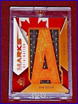 2009-10 RYAN GETZLAF AUTO SET ALL 1/1's Marks Of A Nation GOLD CANADA UNREAL