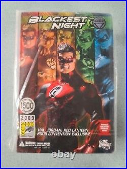2009 SDCC Blackest Night LANTERN SET OF 7 Hal Sinestro DC Direct All Sealed