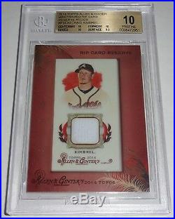 2014 Allen Ginter FRAMED MINI RELIC A CARDS Set ALL BGS 10 9.5+ JACKIE ROBINSON