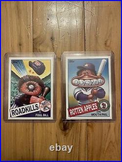 2015 Topps GARBAGE PAIL KIDS SERIES 1 COMPLETE ALL 10 GPK BASEBALL CHASE SET NEW