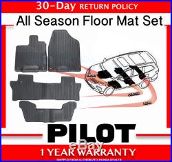 2016 -2019 Genuine OEM Honda Pilot All Season Floor Mat Set Mats (08P17-TG7-101)