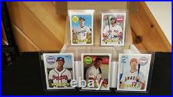 2018 Complete TOPPS HERITAGE HIGH SET (225) Cards #501-725 ALL 25 SPs MINT