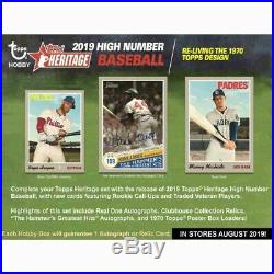 2019 Topps Heritage complete set #1-725 includes all 125 short prints