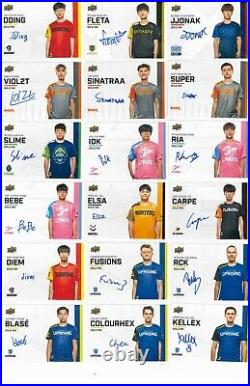 2020 Overwatch League Series 1 Solo Ink, complete set ALL AUTOGRAPHS 72 IN TOTAL