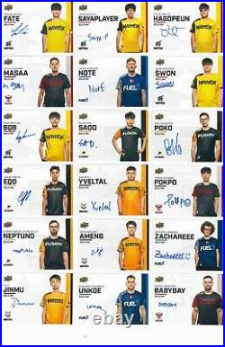 2020 Overwatch League Series 1 Solo Ink, complete set ALL AUTOGRAPHS 72 IN TOTAL