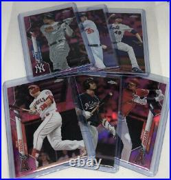 2020 Topps Chrome Pink Refractor Complete Set Mint All 200 Cards In Top Loaders