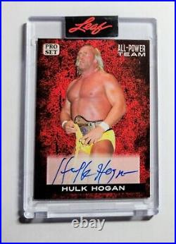 2022 Leaf Pro Set Multi Sport Hulk Hogan Auto #APT-HH1 All Power Team Insert