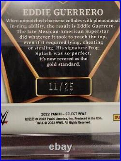2022 Panini Select WWE Eddie Guerrero Premier Level Tie-Dye Prizm 11/25 #191 PSA
