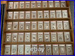 (50) 1938 Churchman Boxing Cards All Psa Graded! Rare! Gorgeous Complete Set