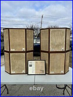 AR LST-2 Speakers SET OF 4 All Original-Works-Woofers Need To Be Refoamed