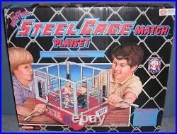 AWA REMCO 1980s Wrestling OFFICIAL ALL STAR STEEL CAGE MATCH PLAY SET in Box NEW