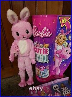 All 4 Barbie Cutie Reveal Animals Bunny, Panda, Kitty Cat & Pupppy Complete Set