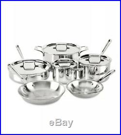 All-Clad d5 Polished Stainless Steel 10 Piece Cookware Set New in Original Box