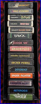 All Original Atari CX2600A Console Complete with 2 Joysticks Paddle Set & 30 Games