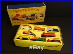 All Original MATCHBOX G-6 Commercial Truck Gift Set Regular Wheels Mint + Box