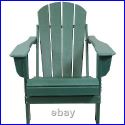 All-Weather HDPE Foldable Adirondack Chair Set of 2 by Sunnydaze