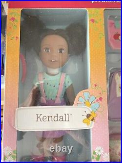 American Girl Kendall Wellie Wishers Doll & 13 Piece Set Nrfb