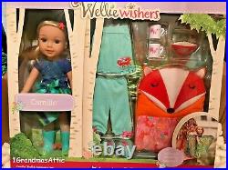 American Girl WellieWishers Camille Accessories Set Doll BckPck PJ Sleeping Bag