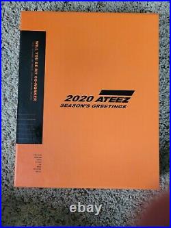 Ateez 2020 Season's Greetings all inclusions WITH PHOTOCARD SET KPOP US seller