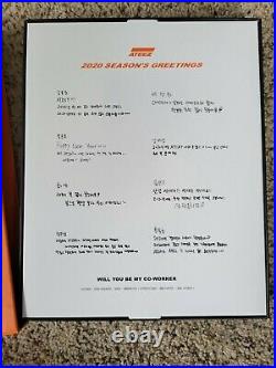 Ateez 2020 Season's Greetings all inclusions WITH PHOTOCARD SET KPOP US seller