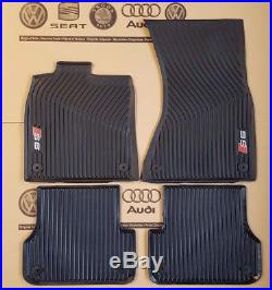 Audi A6 4G original S6 Fußmatten Gummimatten vorne + hinten Gummifußmatten C7