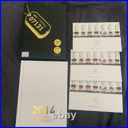 BTS × OFFICIAL 07131 2014 Diary + Bonus 3 Photo Cards Set of All Members