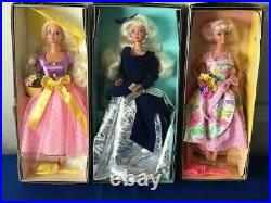 Barbie Avon Vintage Lot/set Of 9 Dolls From 1996-2002 All Brand New In Box