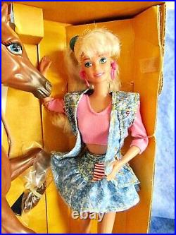 Barbie Gift Set All American Barbie Star Stepper with Barbie Doll 1991 NIB