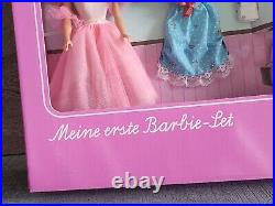 Barbie Meine Erste My First Barbie Set Ballerina Doll German Mattel 1987 New