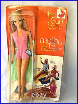 Barbie The Sun Set Malibu PJ Doll 1970 1187 NIP HTF Steffie Face