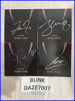 Blackpink Signed Digipack Born Pink Autograph Set All 4 Members