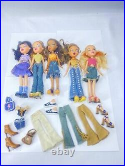 Bratz Strut It Sasha Yasmin Meyghan Set All Dolls! Clothes Accessories +