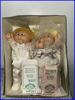 Cabbage Patch Kids Made in Japan Tsukuda Bride Groom Set With COAs & Original Box