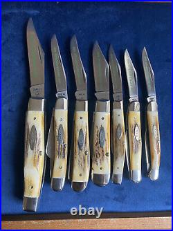 Case xx Complete 1980 75th Anniversary Stag Set All Solid Clean Tight Unused