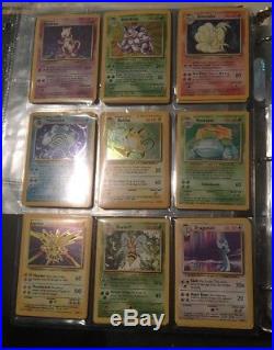 Complete Original Base Set Pokemon Cards All 102/102 In Exc/near Mint Charizard