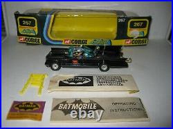 Corgi 267 Batmobile 1974 all original set complete with all accessories