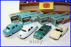 Corgi Major Gift Set 1, Carrimore Transporter & 4 Cars, VGC, All Original, Boxed