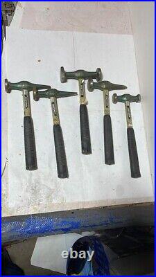 Craftsman NOS 1970s Auto Body Set of 5 auto body hammers all original