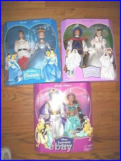 Disney Cinderella & Prince -Snow White Wedding Jasmine & Aladdin Gift Sets SE