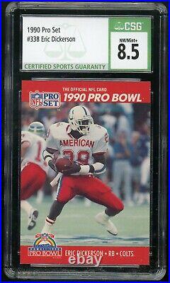 ERIC DICKERSON 1990 Pro Set #338 SP All Pro Indianapolis Colts CSG 8.5 NM/Mint+