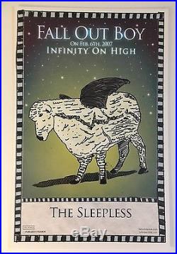 Fall Out Boy RARE VINTAGE 2007 PROMO ONLY POSTER SET OF ALL 5 Infinity On High